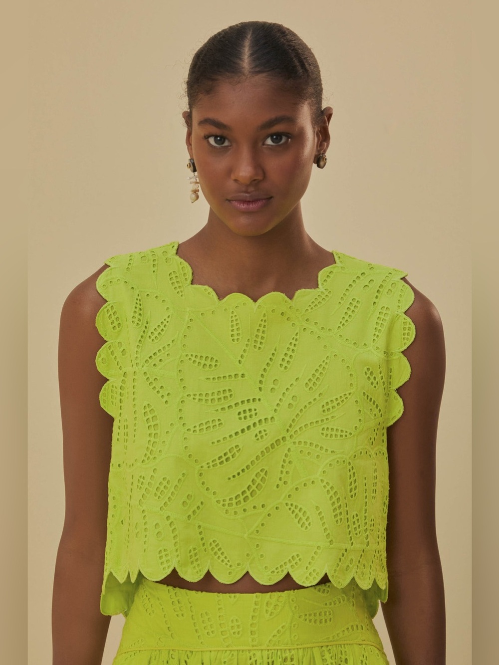 Farm Rio Green Monstera Eyelet Set - Picture 3 of 14